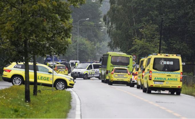 موقع إطلاق النار عند مسجد في النرويج